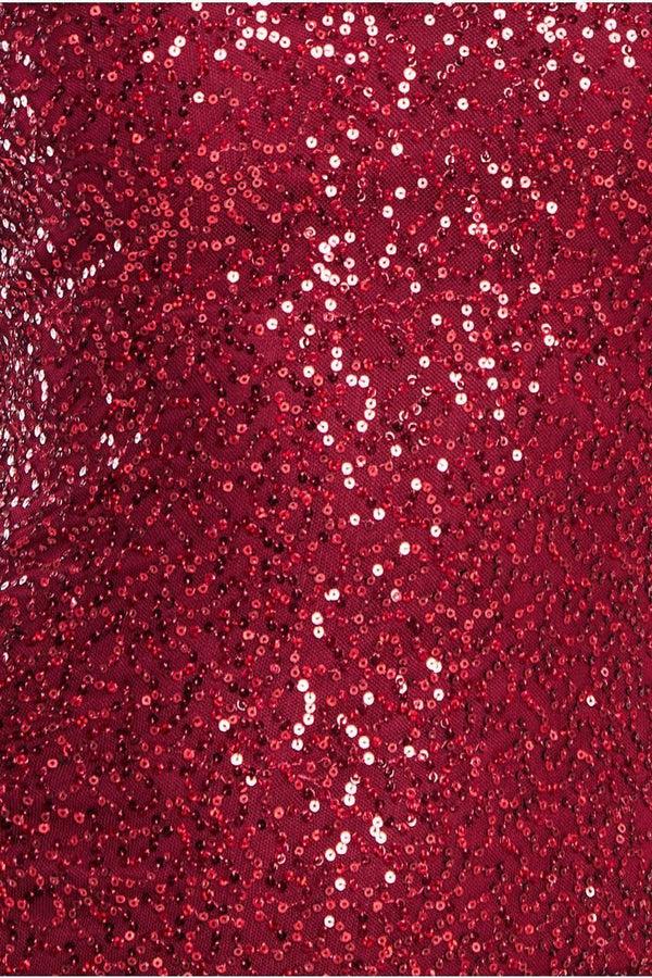 Goddiva Puff Sleeve Tiered Hem Maxi Dress - Wine By Goddiva