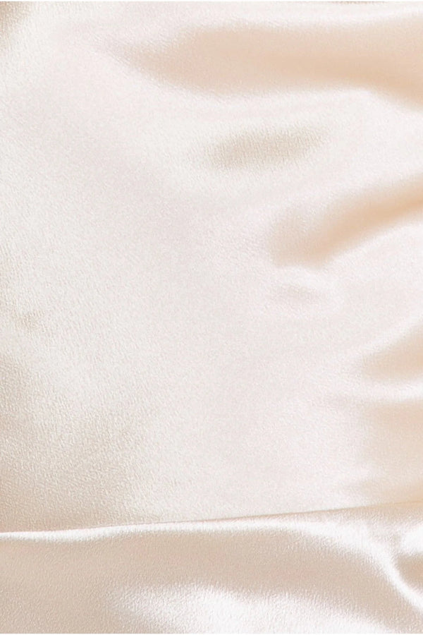 Goddiva Satin Cowl Neck With Strappy Back Maxi - Champagne By Goddiva