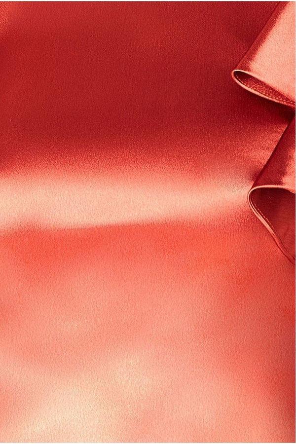 Goddiva Satin Flutter Sleeve Mermaid Maxi - Burntorange By Goddiva