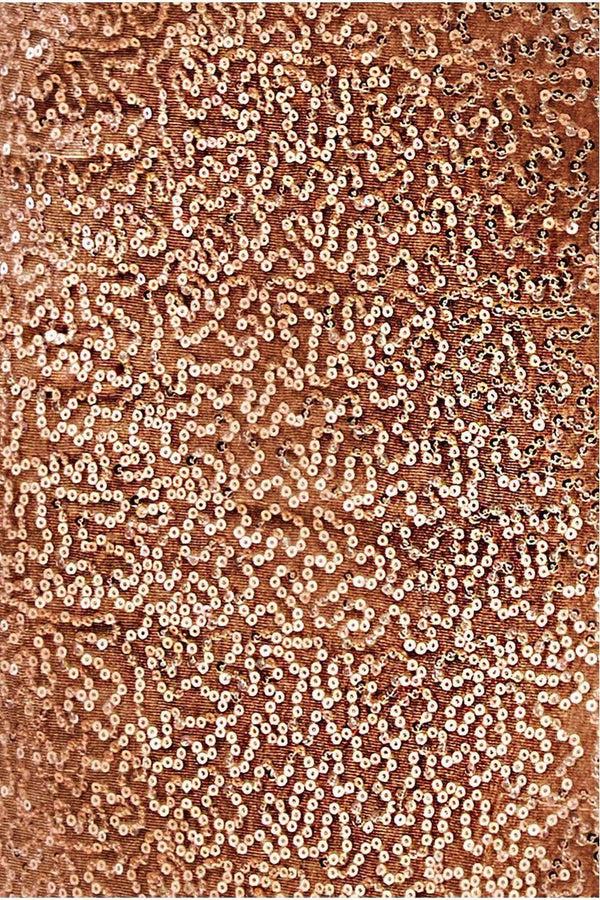 Goddiva Sequin Velvet Bandeau Maxi Dress - Champagne By Goddiva