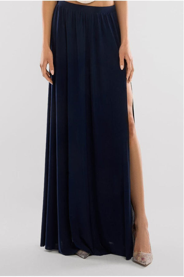Goddiva Side Split Soft Touch Maxi Skirt By Goddiva