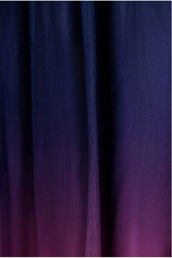 Goddiva Sleeveless Ombre Pleated A-Line Maxi Dress - Pink Ombre By Goddiva