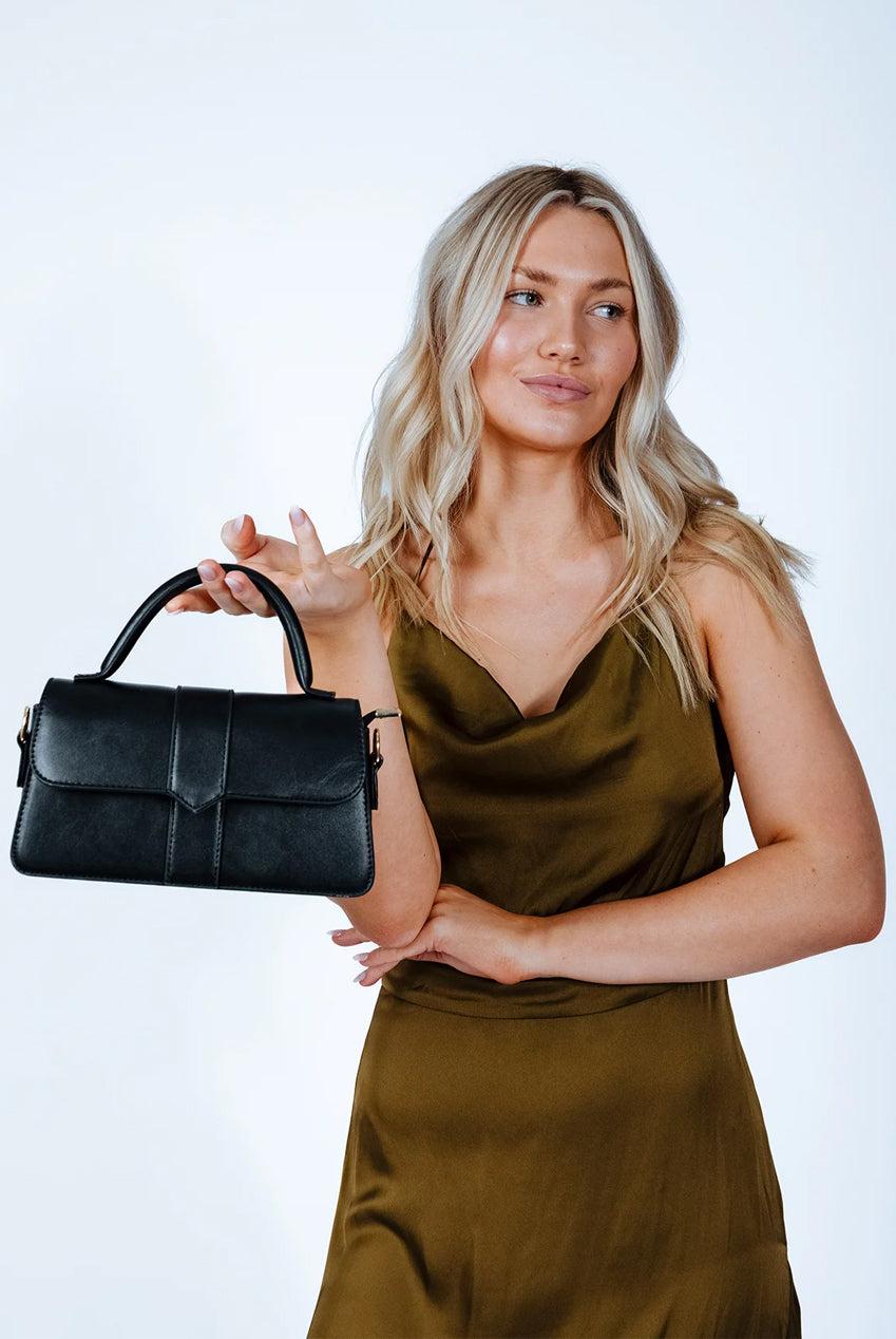 goddiva Small Crossbody Hard Top Handle Bag by SVNX