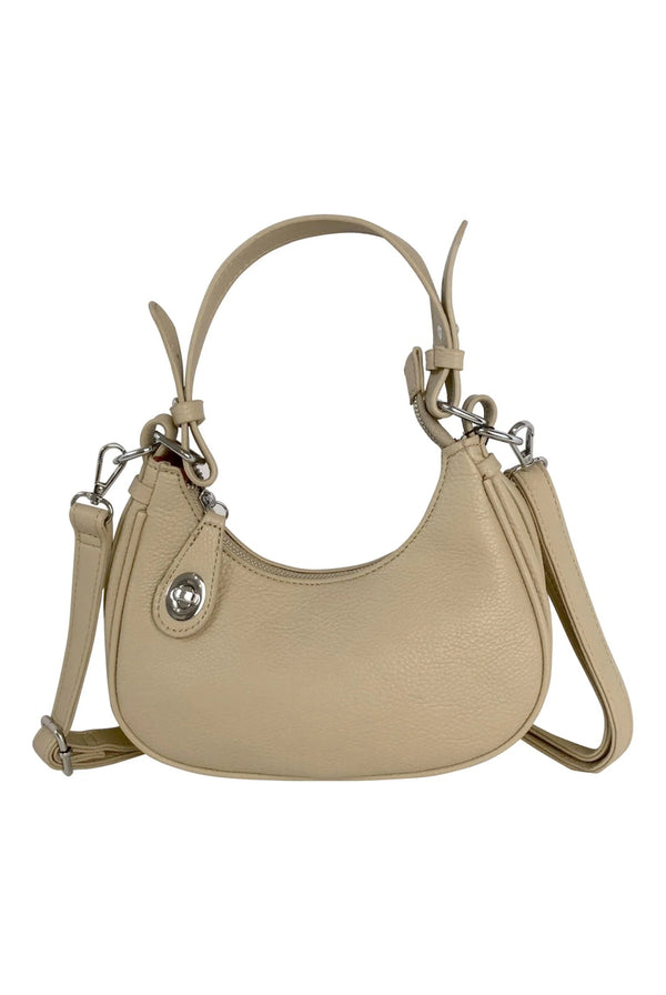 Goddiva Small Turn-Lock Faux Leather Shoulder Bag By SVNX