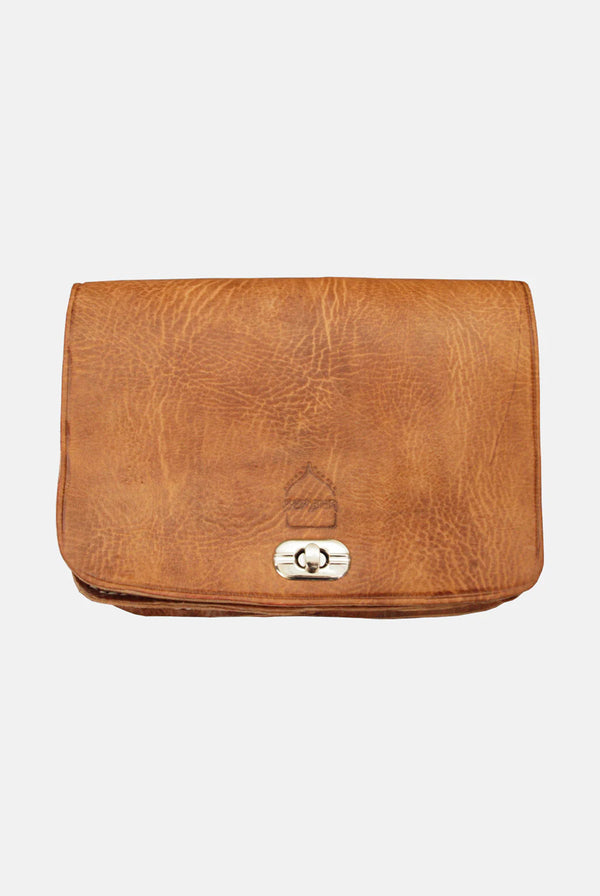 Goddiva The Kenitra Cross-Body Bag In Tan By Berber Leather