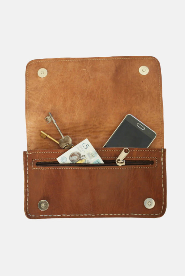 Goddiva The Kenitra Shoulder Bag In Tan By Berber Leather