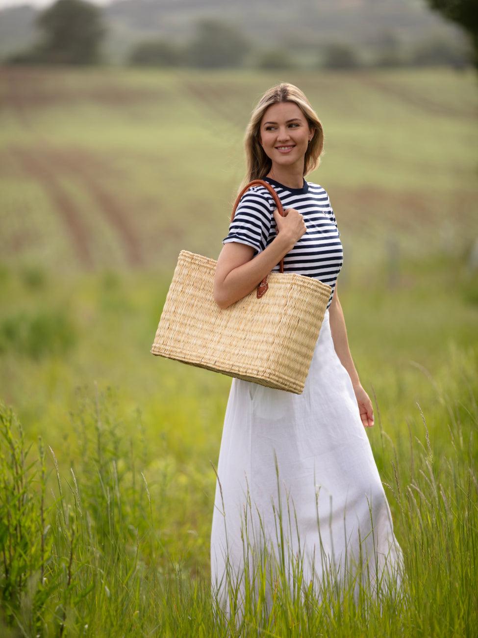 goddiva The Safi Large Basket Tote by Berber Leather