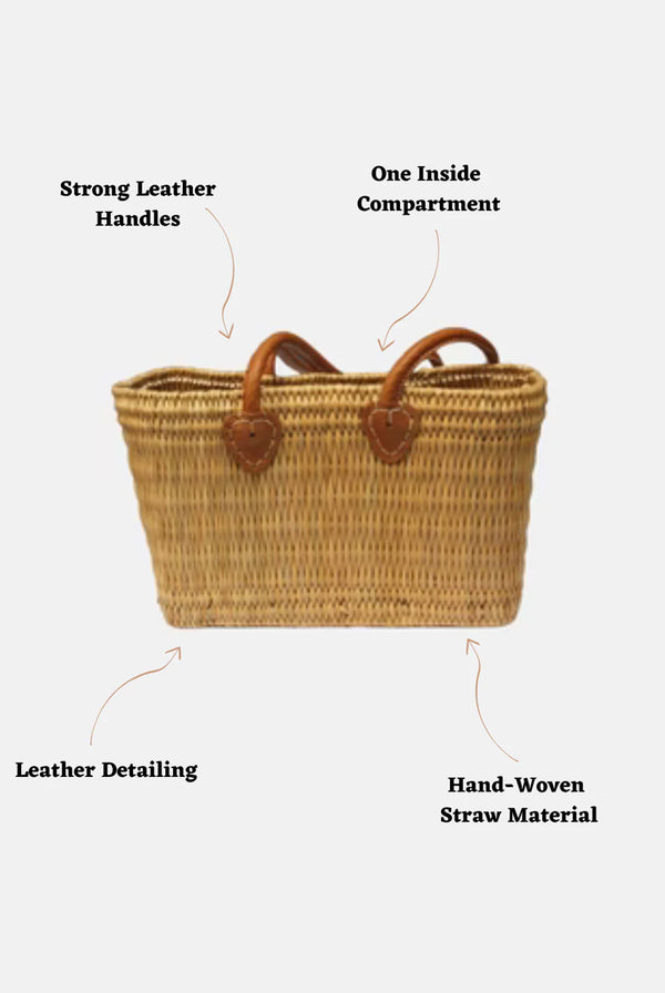 Goddiva The Safi Small Basket Tote By Berber Leather