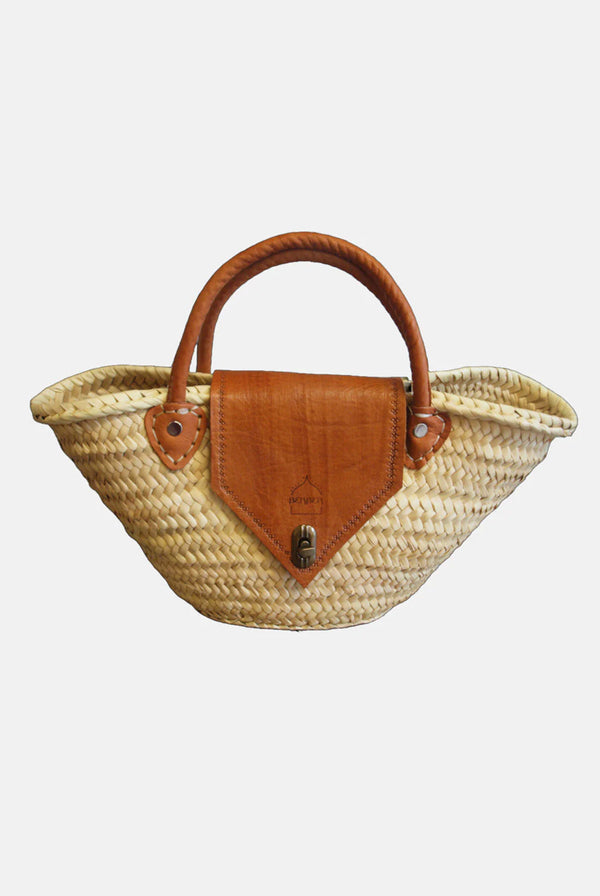 Goddiva The Safi Small Rattan Beach Tote By Berber Leather