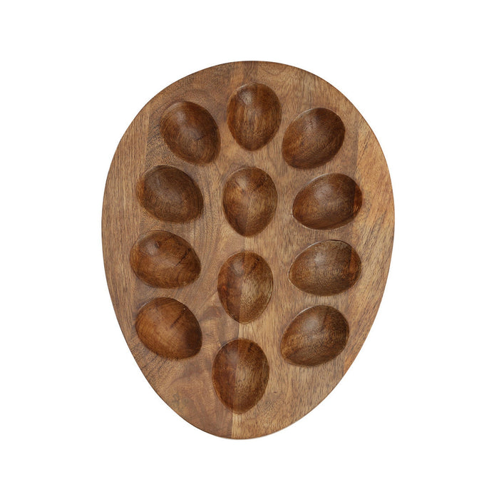 Godinger Ashley Reversible Oval Egg Tray And Cutting Board