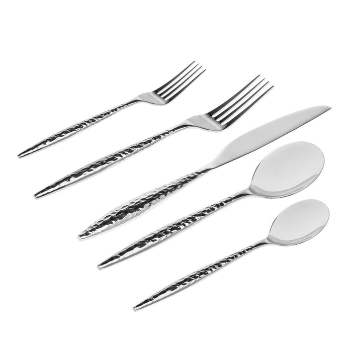 Godinger Avellino Mirrored 18/10 Stainless Steel 20 Piece Flatware Set Service For 4