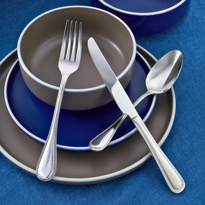 Godinger Bead Mirrored 18/0 Stainless Steel 20 Piece Flatware Set Service For 4