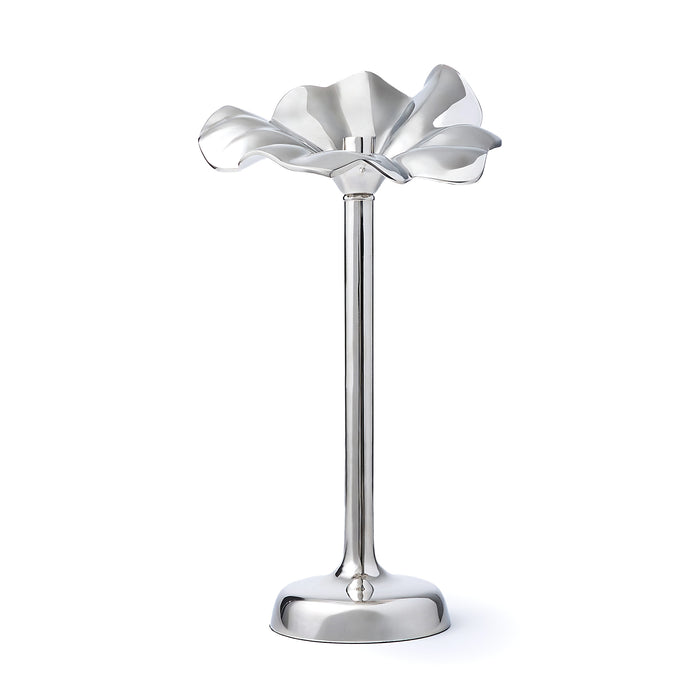 godinger Blossom Platinum Tapered Candle Holder 15.75"