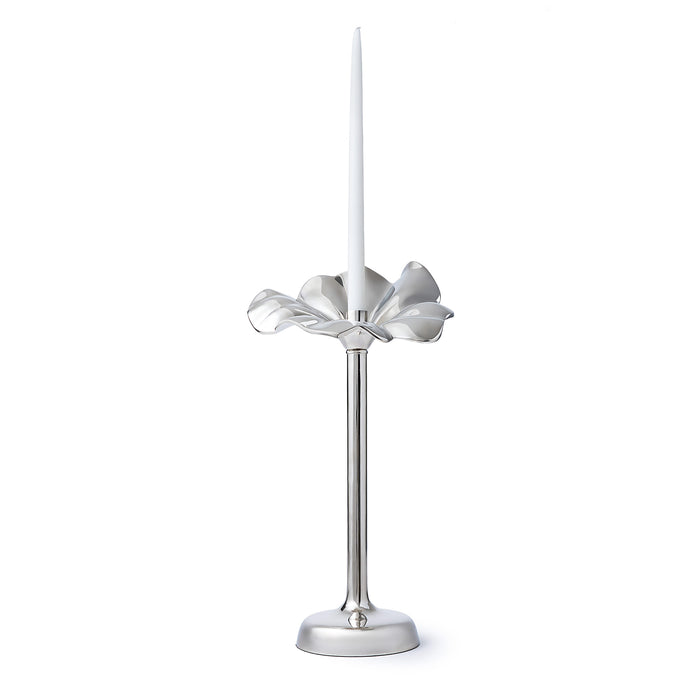 Godinger Blossom Platinum Tapered Candle Holder 18.5"