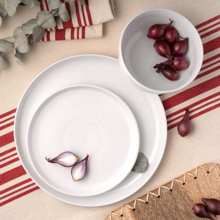 Godinger Brentwood Porcelain 12 Piece Dinnerware Set Service For 4