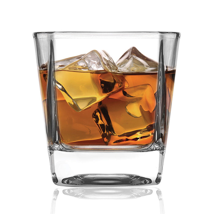 Godinger Carnegie Double Old Fashion Glass Set Of 4