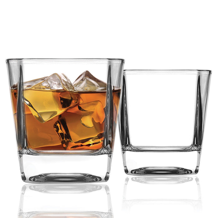 Godinger Carnegie Double Old Fashion Glass Set Of 4