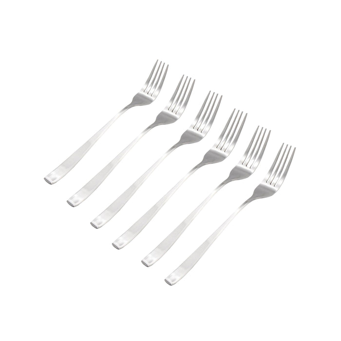godinger Chisel Matte 18/0 Stainless Steel Dinner Fork Set of 6