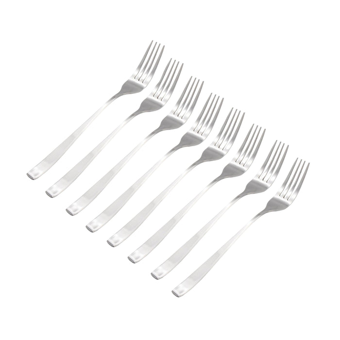 godinger Chisel Matte 18/0 Stainless Steel Dinner Fork Set of 8