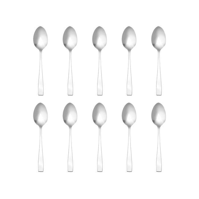 Godinger Chisel Matte 18/0 Stainless Steel Tablespoon Set Of 10