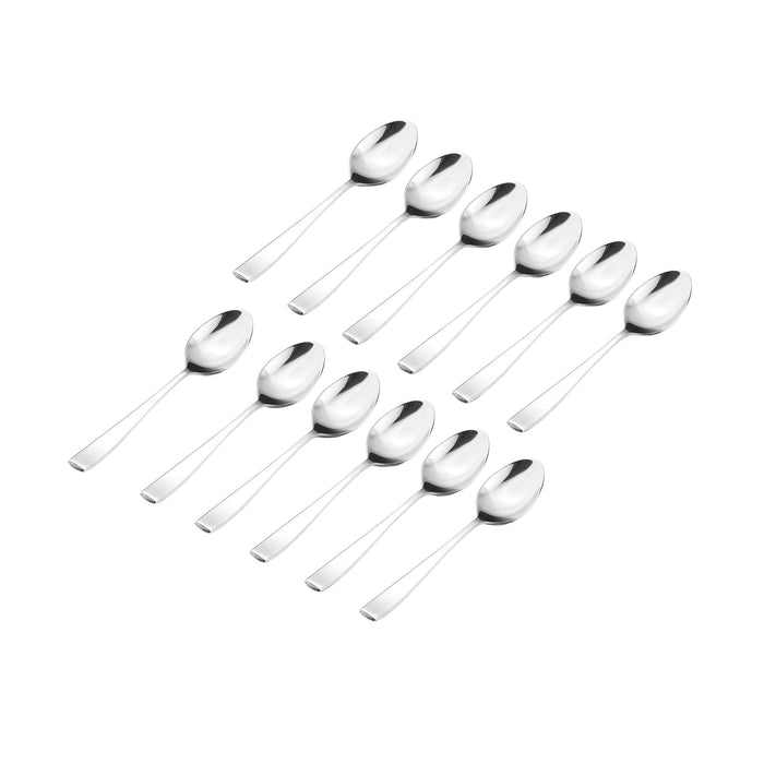 Godinger Chisel Matte 18/0 Stainless Steel Teaspoon Set Of 12