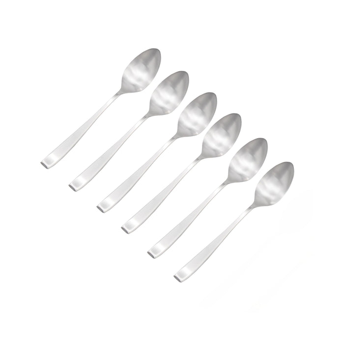 godinger Chisel Matte 18/0 Stainless Steel Teaspoon Set of 6