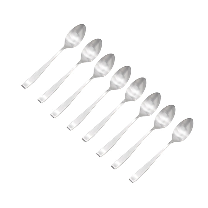 godinger Chisel Matte 18/0 Stainless Steel Teaspoon Set of 8
