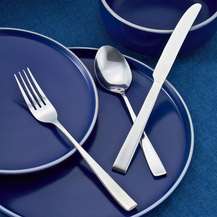 Godinger Chisel Mirrored 18/0 Stainless Steel 20 Piece Flatware Set Service For 4