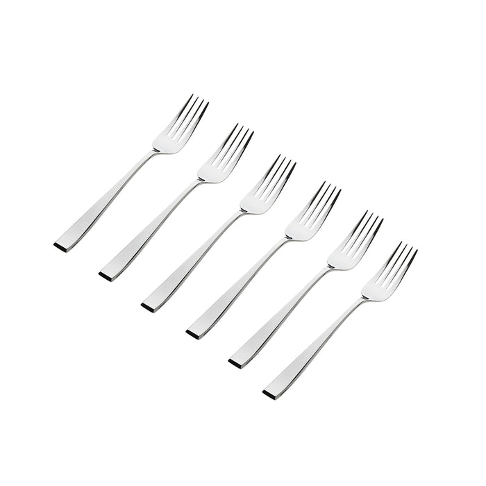 godinger Chisel Mirrored 18/0 Stainless Steel Dinner Fork Set of 6