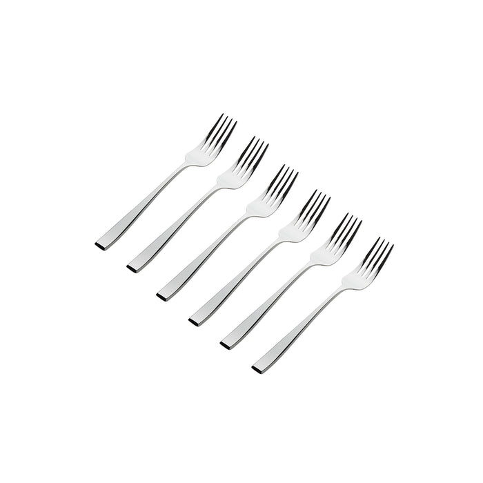 godinger Chisel Mirrored 18/0 Stainless Steel Salad Fork Set of 6