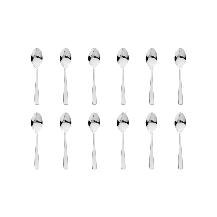 godinger Chisel Mirrored 18/0 Stainless Steel Teaspoon Set of 12