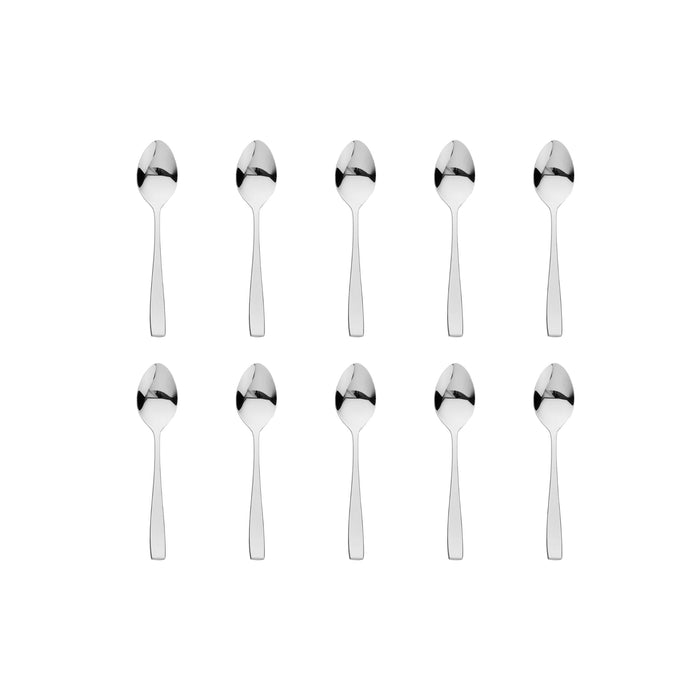 godinger Chisel Mirrored 18/0 Stainless Steel Teaspoon Set of 10