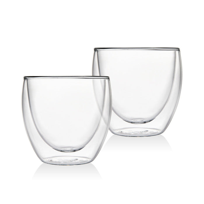 Godinger Coffee Double Wall Espresso Tumbler Small Set Of 2