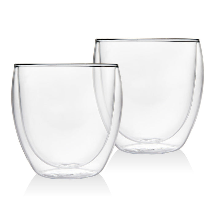 Godinger Coffee Double Wall Tumbler Medium Set Of 2