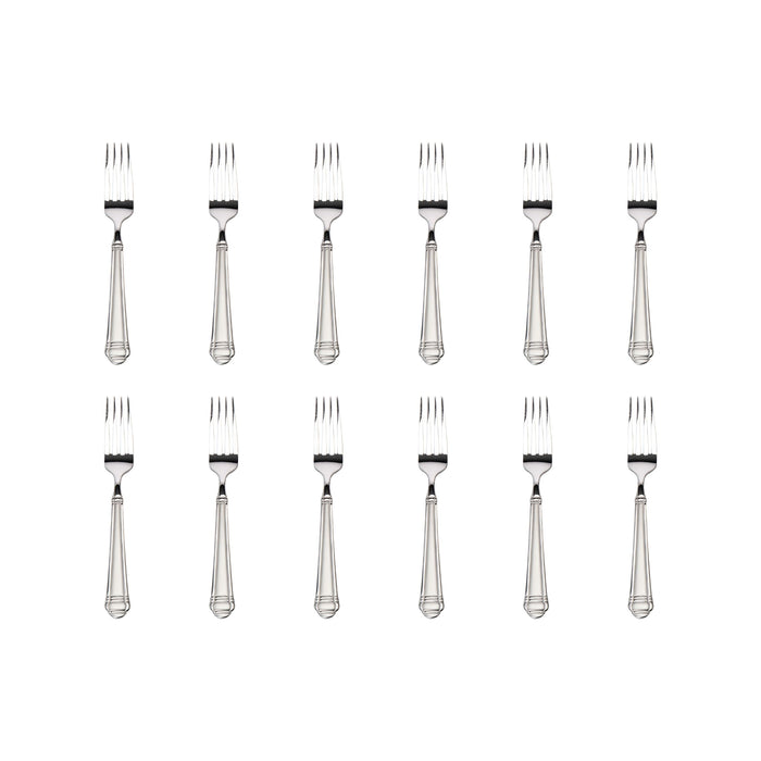 Godinger Crete Sandblasted Mirrored 18/0 Stainless Steel Salad Fork Set Of 12