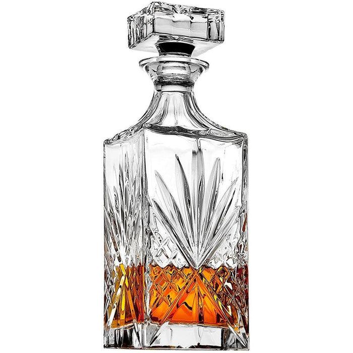 Godinger Dublin Crystal 5 Piece Decanter Whiskey Set