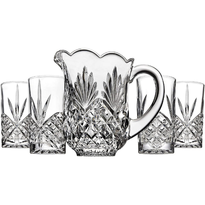 Godinger Dublin Crystal 5 Piece Pitcher & Highball Set