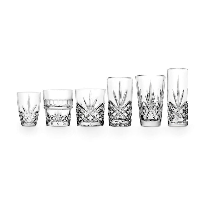 Godinger Dublin Crystal Double Old Fashion Set Of 4