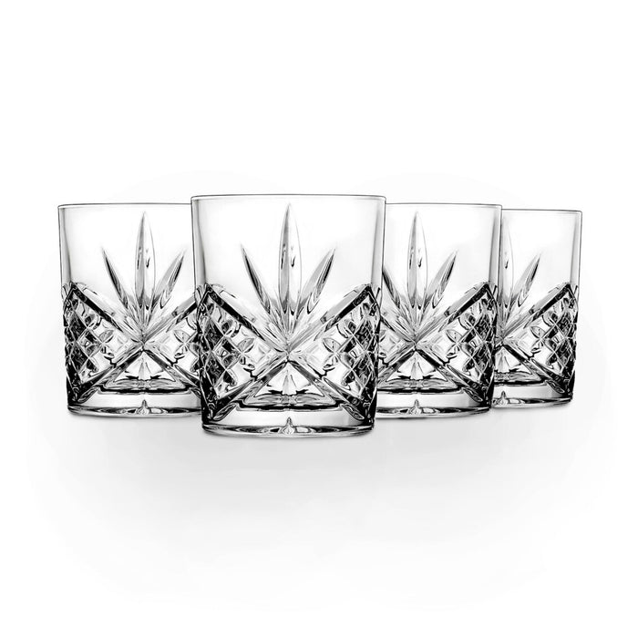 godinger Dublin Crystal Double Old Fashion Set of 4