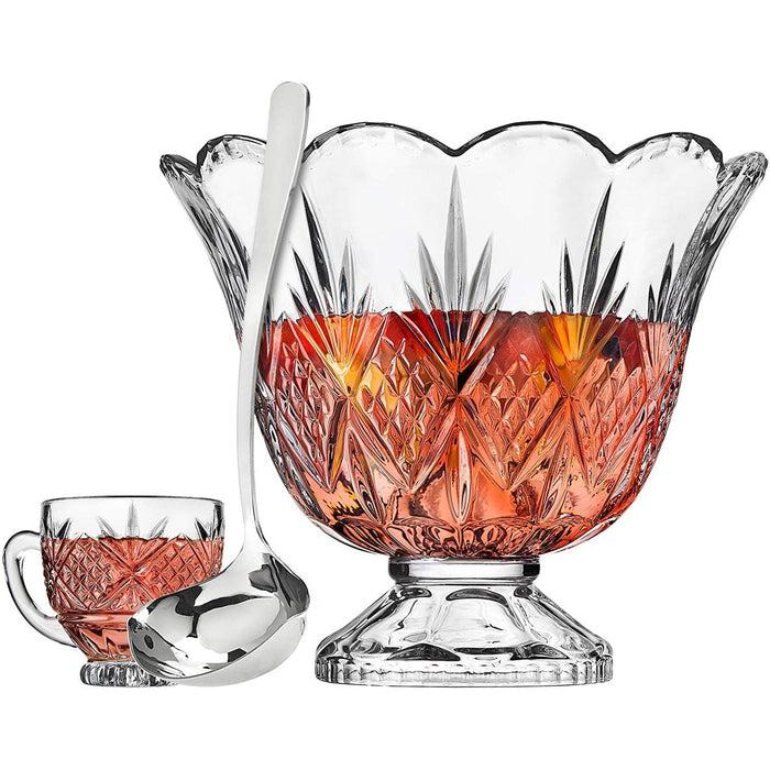 Godinger Dublin Crystal Scalloped 10 Piece Punch Set