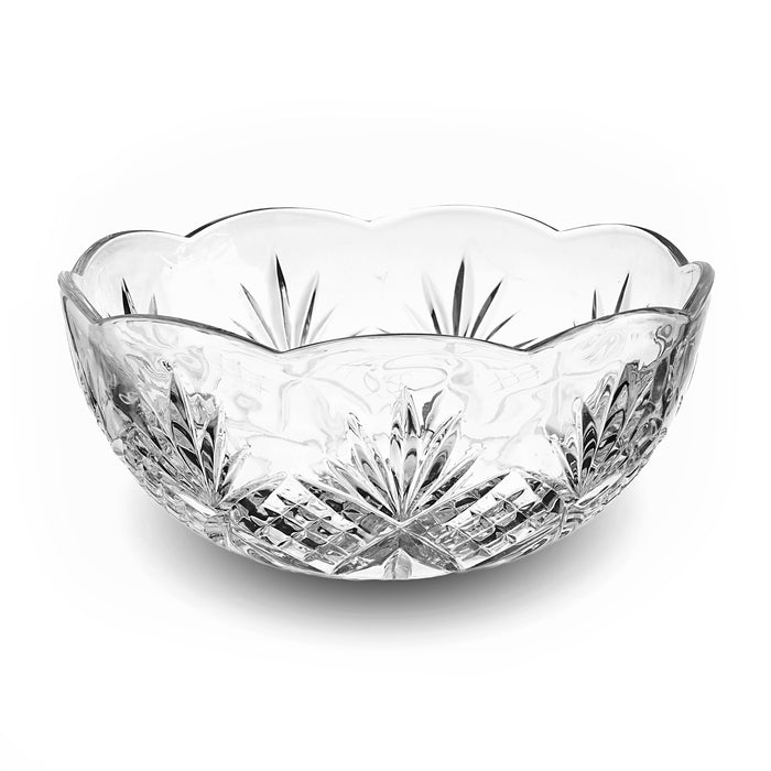 Godinger Dublin Crystal Scalloped 3 Piece Serving Bowl Set