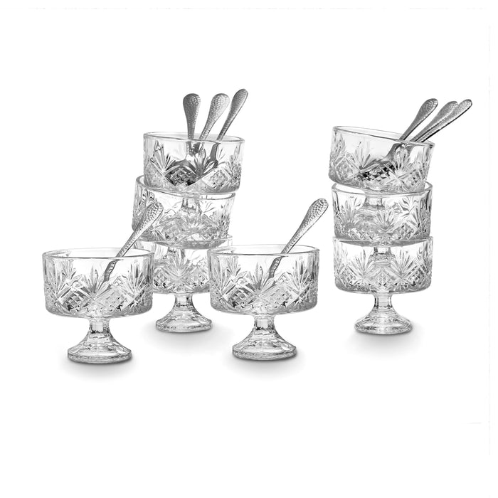 godinger Dublin Crystal Tasters Trifle 16 Piece Set