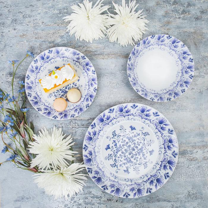 Godinger Fiori Porcelain 12 Piece Dinnerware Set Service For 4