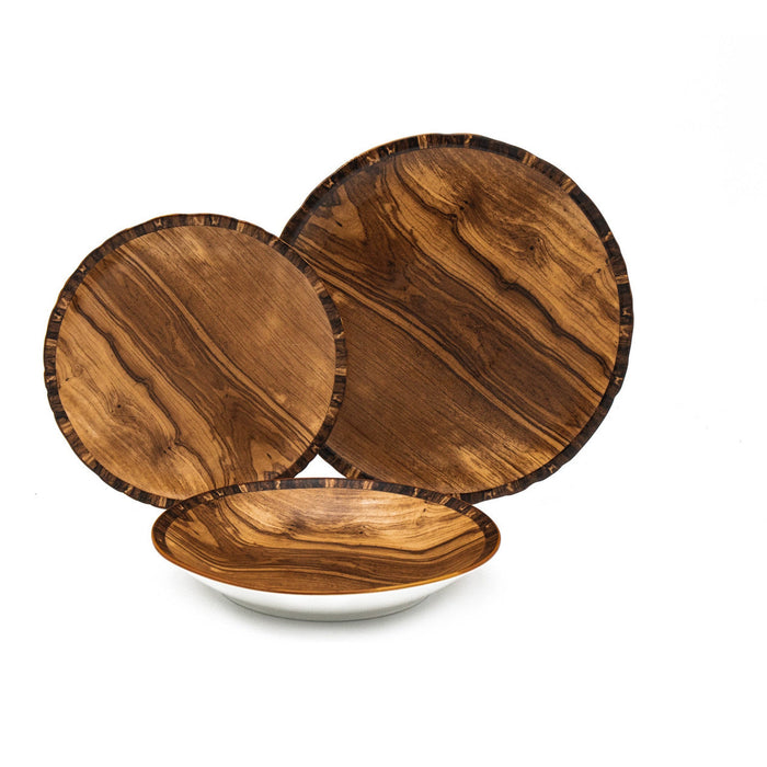 godinger Foret Porcelain 12 Piece Dinnerware Set Service for 4