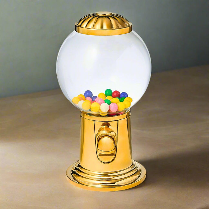Godinger Adams Gold Gumball Candy Dispenser