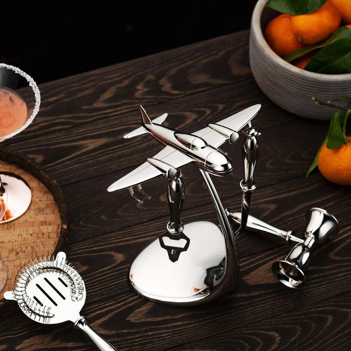 Godinger Airplane 5 Piece Bar Tool Set