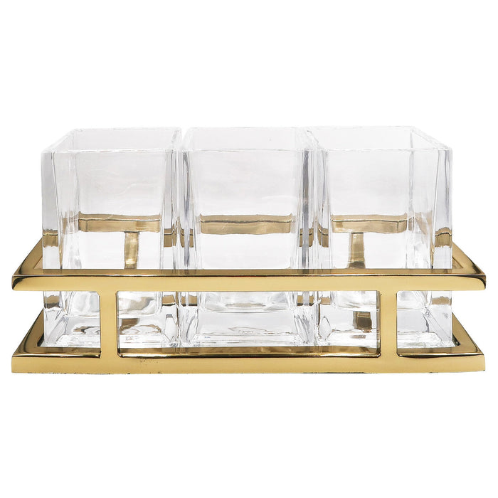 godinger Aspen Gold Flatware Caddy