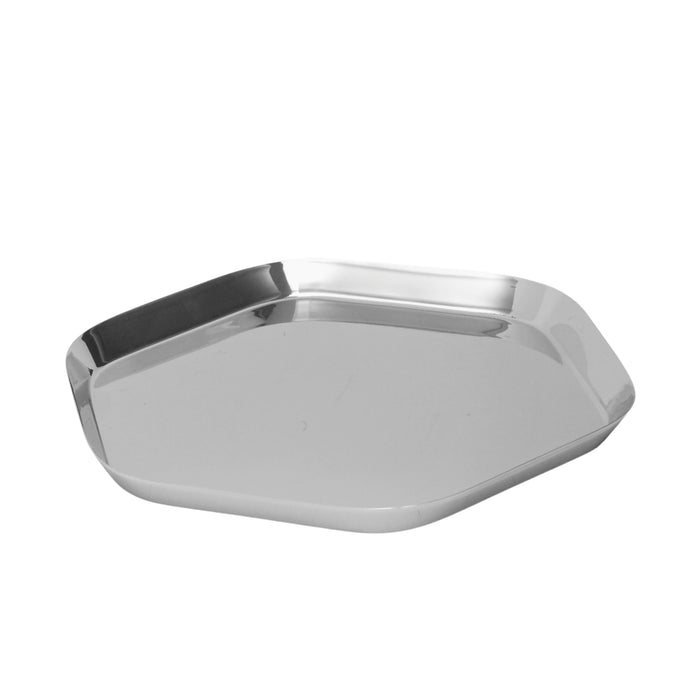 godinger Auburn Small Organic Stainless Steel Tray
