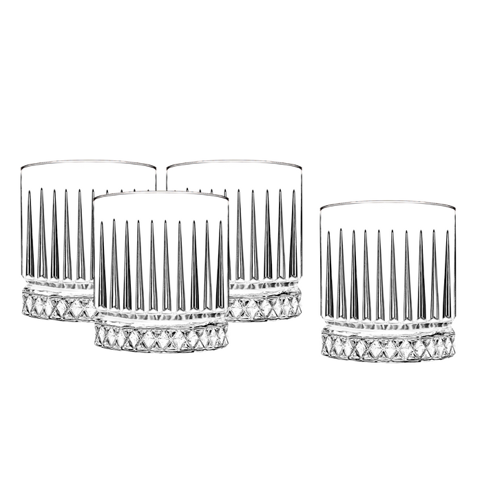 godinger Avenue Double Old Fashion Glass Set of 4