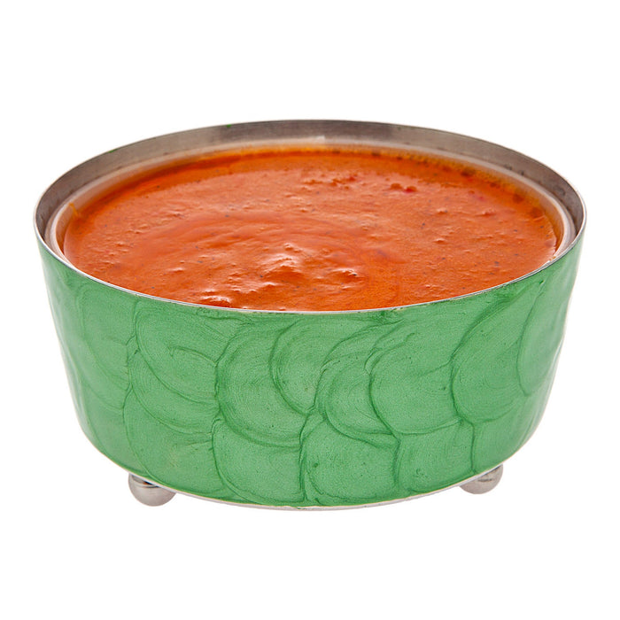 godinger Capri Green Relish Dip Cover Bowl